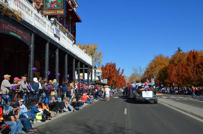 People watch the Nevada Day parade in Carson City on Oct. 26, 2013.